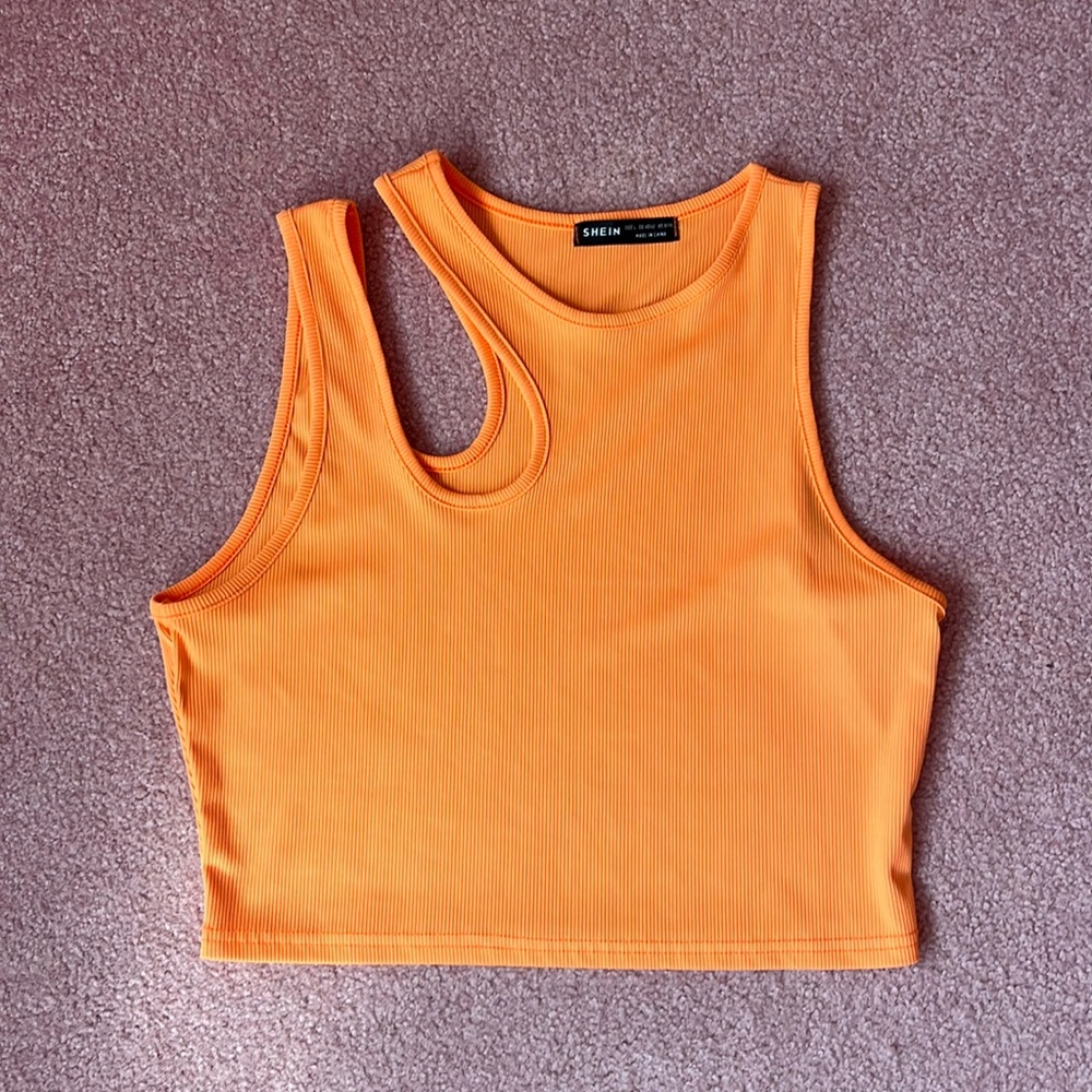 SHEIN Bright Orange Top Size Large